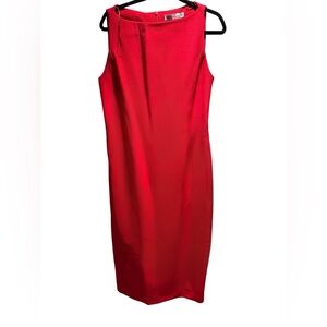 ZARA Woman ZW Collection Sleeveless Midi Dress – Red (XL)